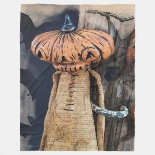 Warm and Cozy Halloween Throw with Pumpkin Fall  Fleece Blanket