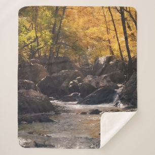 warm and cozy. sherpa blanket