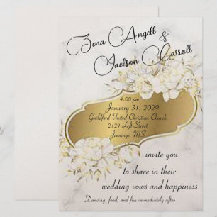 Warm and Inviting Wedding Invitation