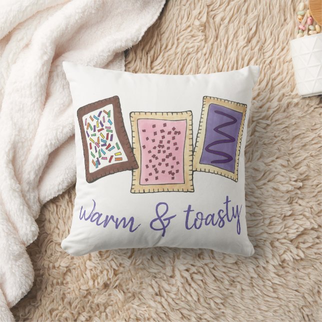 Warm and Toasty Breakfast Toaster Pastry Junk Food Cushion (Blanket)