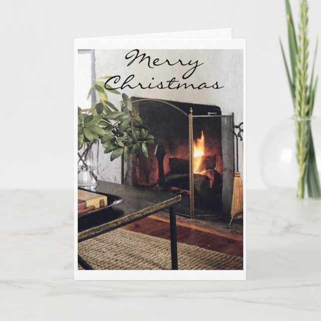 ***WARM AND TOASTY*** CHRISTMAS WISHES HOLIDAY CARD (Front)