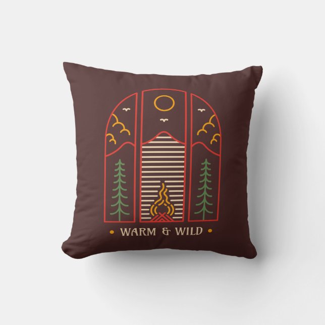 Warm and Wild Cushion (Front)