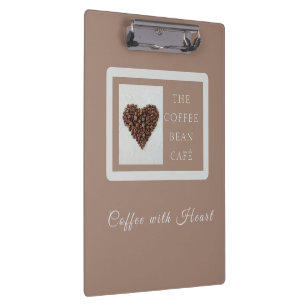 Warm Artisan Coffee Shop Business Branding Clipboard