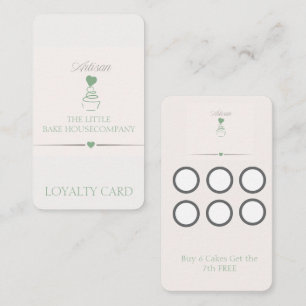 Warm Artisan Coffee Shop Business Branding Loyalty Card