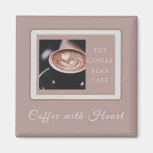 Warm Artisan Coffee Shop Business Branding Magnet