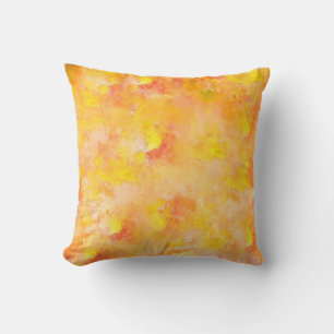 Warm autumn abstract painting 3 cushion