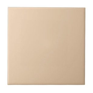 Warm Autumn Blonde Solid Colour Print, Creamy Beig Ceramic Tile