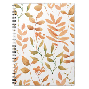 Warm Autumn Leaves Notebook
