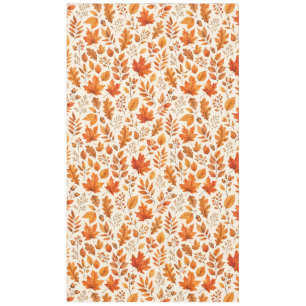Warm Autumn Leaves Seamless Pattern Tablecloth