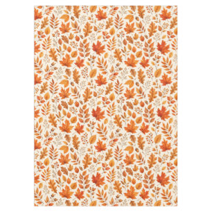 Warm Autumn Leaves Seamless Pattern Tablecloth