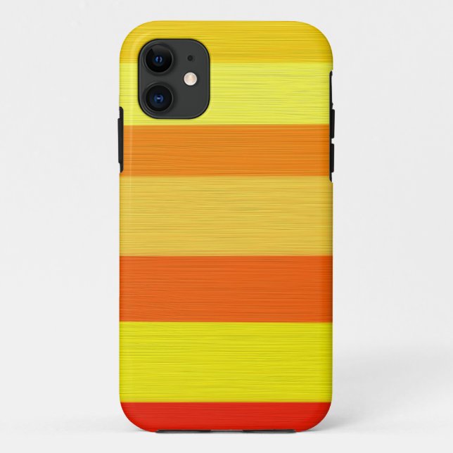 Warm Autumn Stripes Case-Mate iPhone Case (Back)