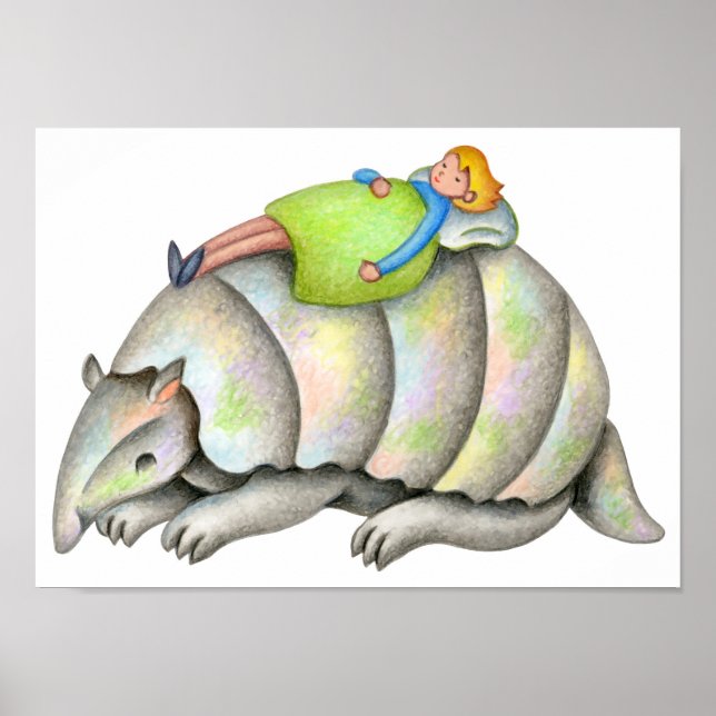 Warm back of an armadillo. poster (Front)