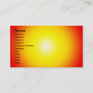 Warm Background, Name, Address 1, Address 2, Co... Business Card