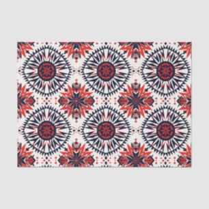 Warm Beige "Cosmic Interlock" Artistic Tissue Pape Paper