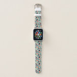 Warm Beige Puffin Pattern Apple Watch Band<br><div class="desc">Tropical and exotic Puffin pattern design with lots of lush,  green foliage on warm beige background. Vibrant green and orange colors.</div>