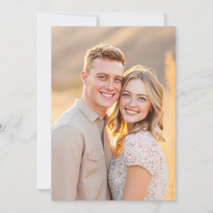 Warm Beige Realistic Photo Invitation