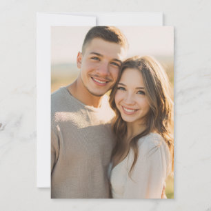 Warm Beige Romantic Photo Invitation