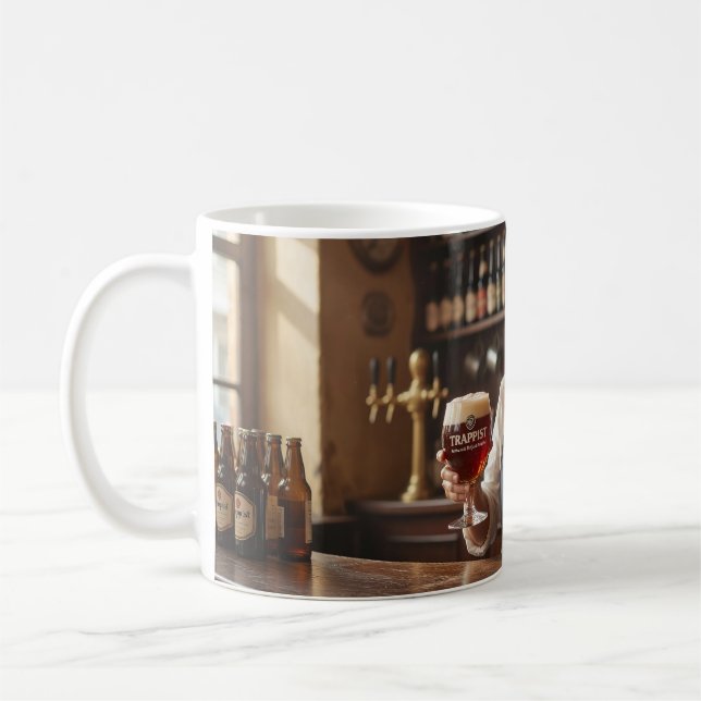 Warm Belgian Tavern Bartender Scene Mug (Left)