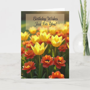 Warm Birthday Sunny Floral Card
