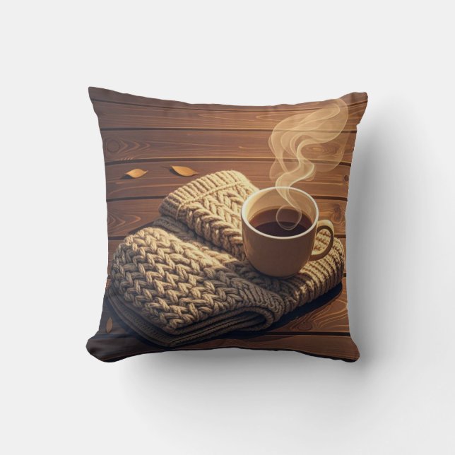 Warm blanket and steamy drink cushion (Front)