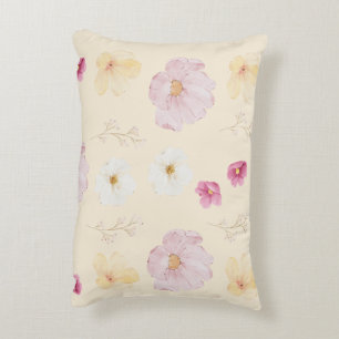 Warm Bloom Floral Throw Pillow Case