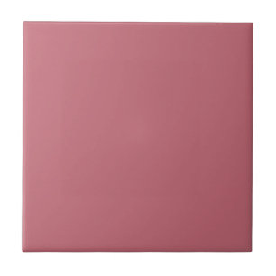 Warm Blush Rose Solid Colour #c36976 Ceramic Tile