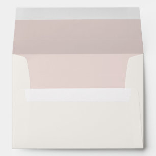 Warm Blush & Warm Ivory Wedding Envelope