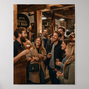 Warm Brewery Tour and Shared Laughter Poster