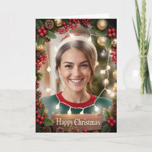 Warm & Bright Family Photo Christmas Card Light