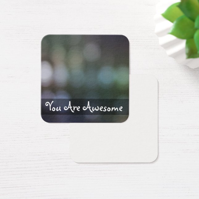Warm Bright Patterned Light, Bokeh Photo Message (Desk)