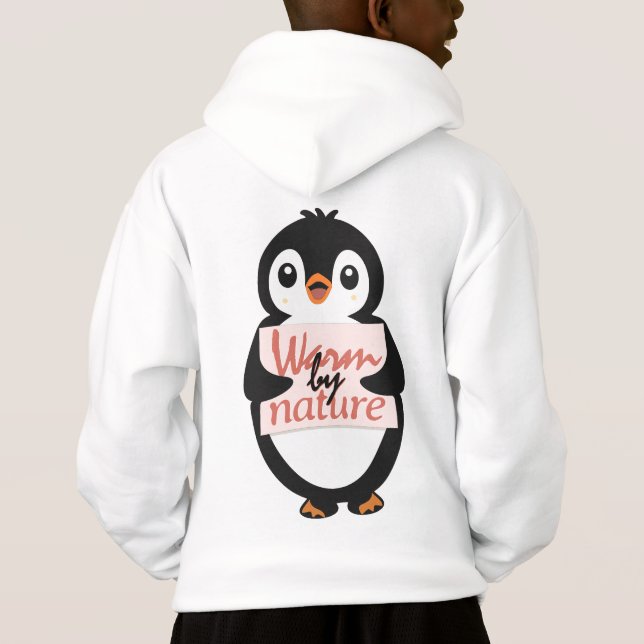 Warm by nature: Adorable Penguin with Playful Text (Back)
