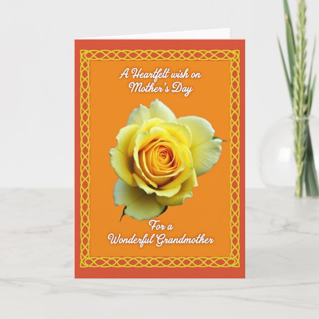 Warm Celtic Mothers Day Card (Front)