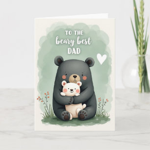 Warm Charcoal Fathers Day Card