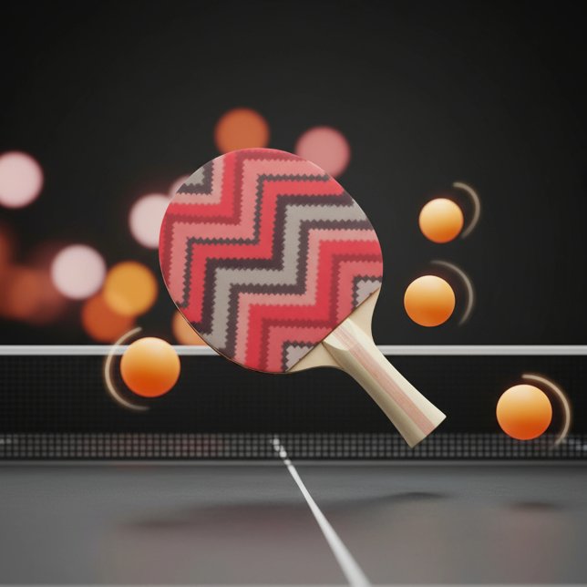 Warm Chevron Ping Pong Paddle (Creator Uploaded)