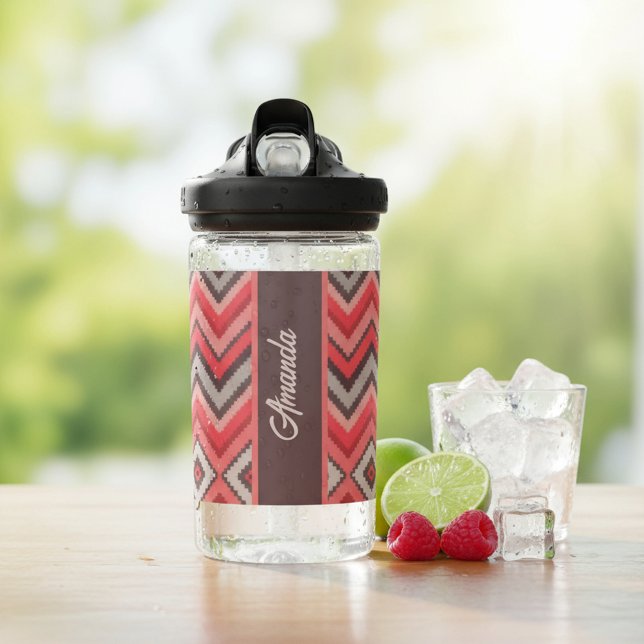 Warm Chevron Water Bottle (Creator Uploaded)