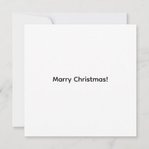 Warm Christmas Cat Flat Card
