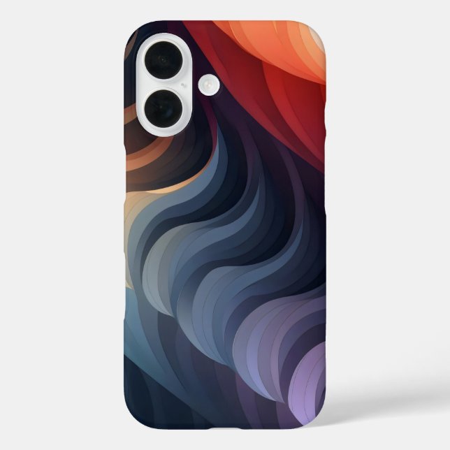 Warm Colour Abstract Shapes Case-Mate iPhone Case (Back)