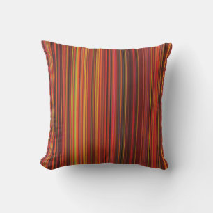 Warm Colour - Trendy Style - Stripe Pattern Outdoor Cushion