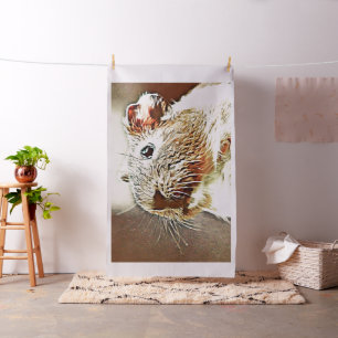 warm coloured animal guinea pig fabric