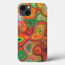 Warm Colourful Liquid Abstract Impressionist 