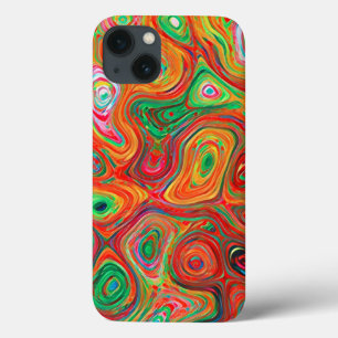 Warm Colourful Liquid Abstract Impressionist  iPhone 13 Case