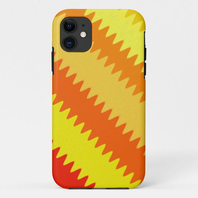Warm colours chevron stripes 2 Case-Mate iPhone case (Back)