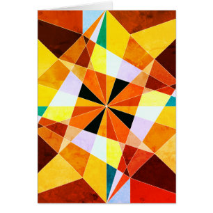 Warm Colours Cool Angular Geometric Shapes