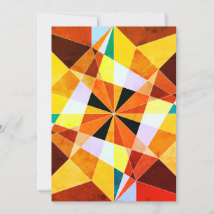 Warm Colours Cool Angular Geometric Shapes