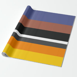 Warm Colours Familiar Horizontal Rectangles Wrapping Paper