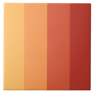 Warm colours - retro shades ceramic tile