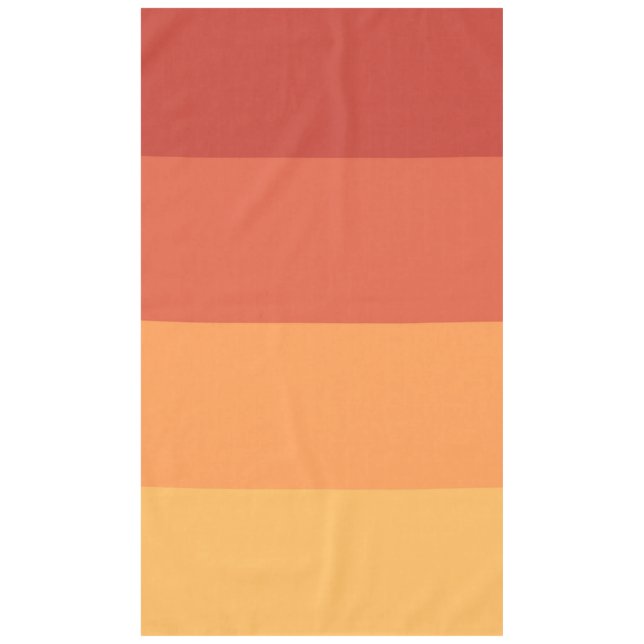 Warm colours - retro shades tablecloth (Front)