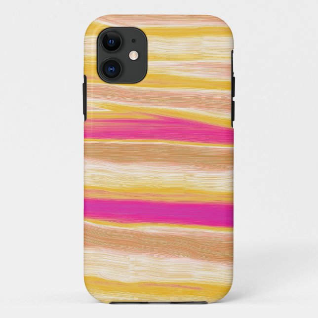 Warm colours stripes graphic art Case-Mate iPhone case (Back)