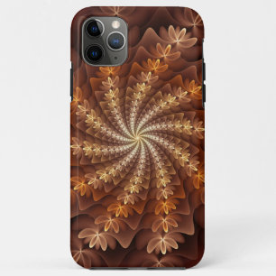 Warm Colours, Trippy Modern Fractal Art Pattern iPhone 11 Pro Max Case