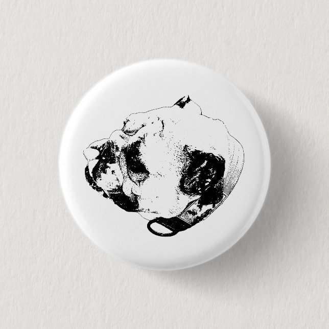 Warm Confident Look 3 Cm Round Badge (Front)